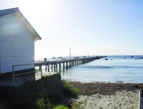 The Flinders Pier is a great safe location for a day’s fishing. 